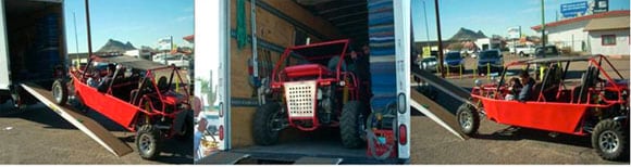 Moving a Dune Buggy